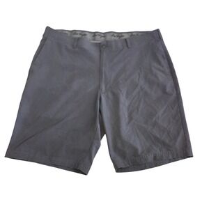 Ben Hogan Mens Golf Shorts Size 40 Charcoal Stripe Flat Front Casual Performance